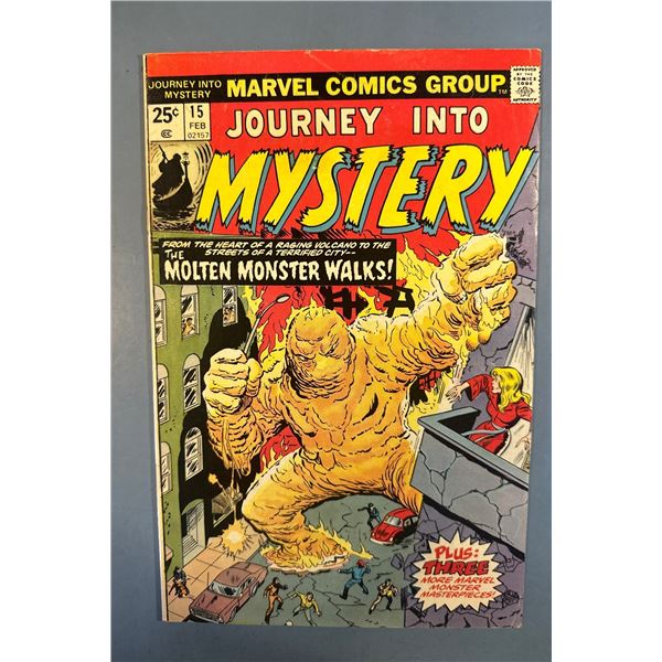 Journey Into Mystery #15 (Marvel, 1975) The Molten Monster Walks! Bronze Age