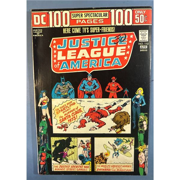 Justice League of America #110 (DC, 1974) 100-Page Super Spectacular Santa