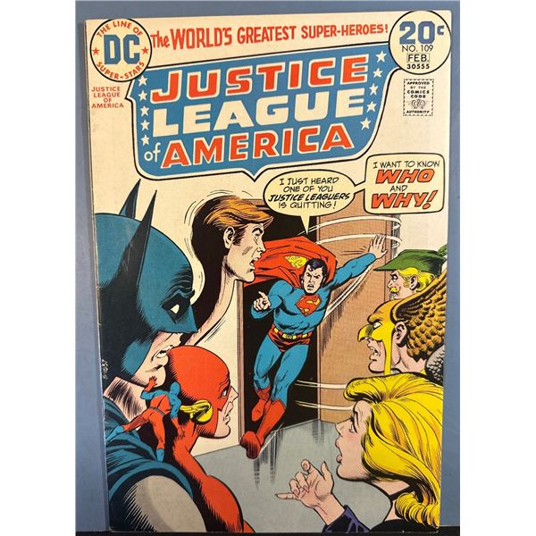 Justice League of America #109 (DC Comics, 1974) Bronze Age Comic