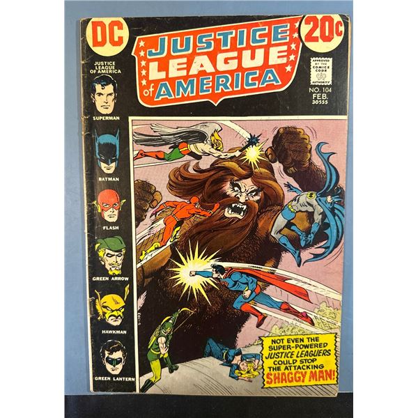 Justice League of America #104 (DC, 1973) Shaggy Man Appearance