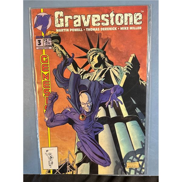 Gravestone #3 Comic Book (Malibu Comics, 1993) Genesis Crossover