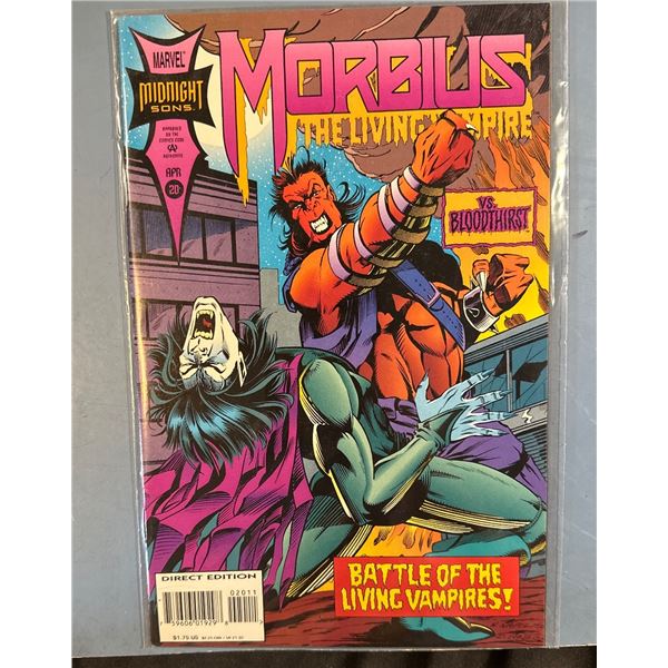 Morbius: The Living Vampire #20 (Marvel, 1994) vs. Bloodthirst Direct Edition