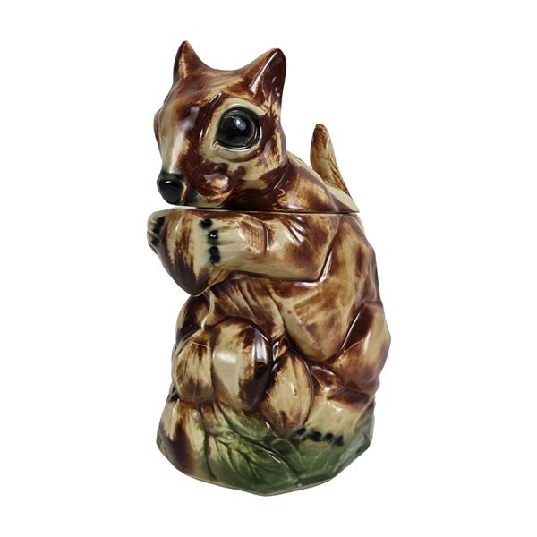 McCoy Pottery Ceramic Chipmunk Novelty Cookie Jar