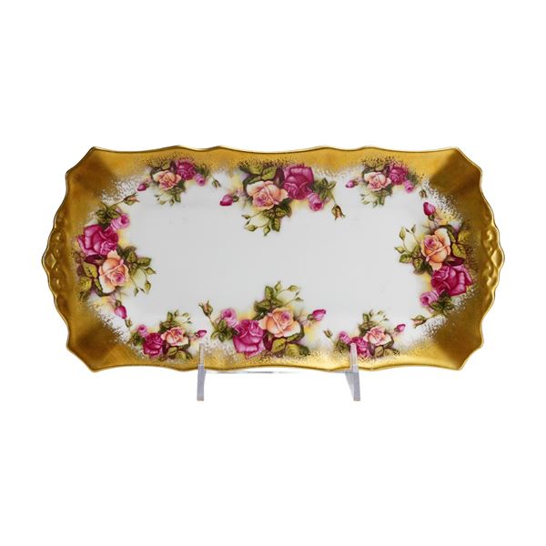 Wedgwood Royal Chelsea Bone China Platter, Golden Rose