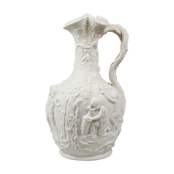 Copeland The Vintage Heavy Relief Parian Claret Jug