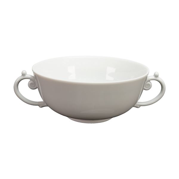 L'Objet Flat Cream Soup Bowl, Aegean White