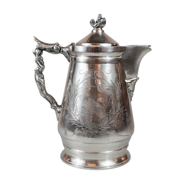 Wilcox Quadruple Silver-Plate Ice Water Pitcher