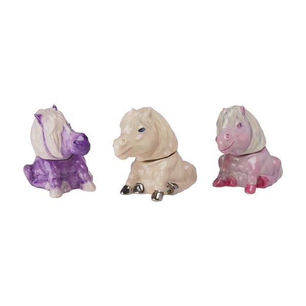 3pc Kevin Francis Face Pots, Prototype Misty the Pony