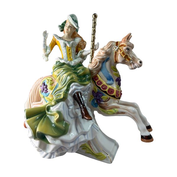 English Ladies Co. Carousel Bone China Figurine