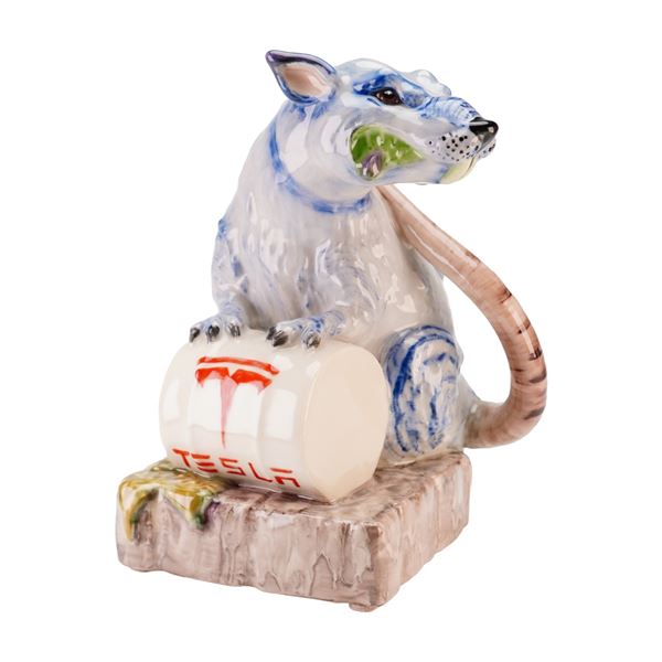 Kevin Francis Street Art Collections Banksy Toxic Rat Tesla Prototype Figurine