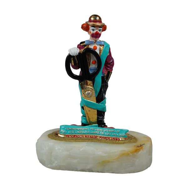 Ron Lee 1995 Limited Edition Clown Figurine, Signed