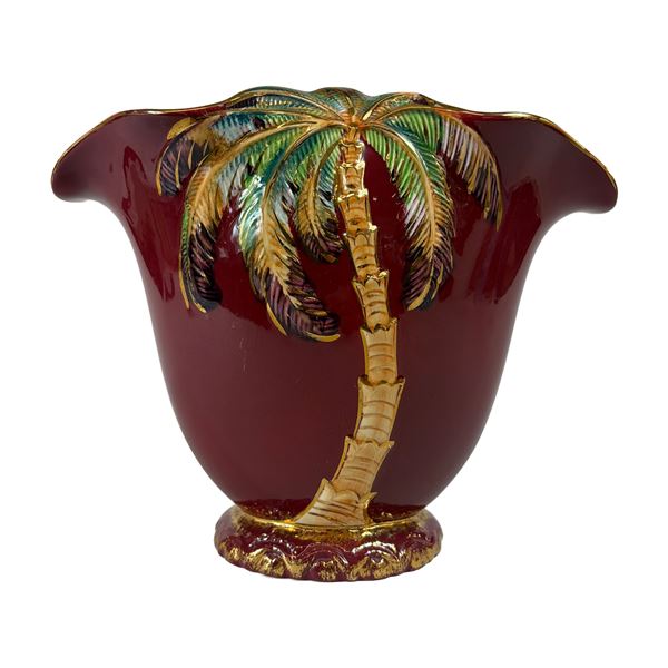 Beswick English Art Deco Palm Tree Vase, 1069