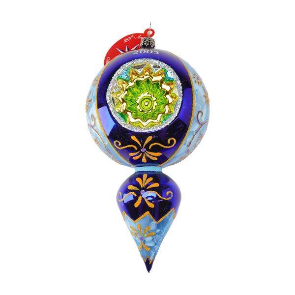 Christopher Radko Blue Christmas Tree Ornament, Fantasia St. Basil's Baubles