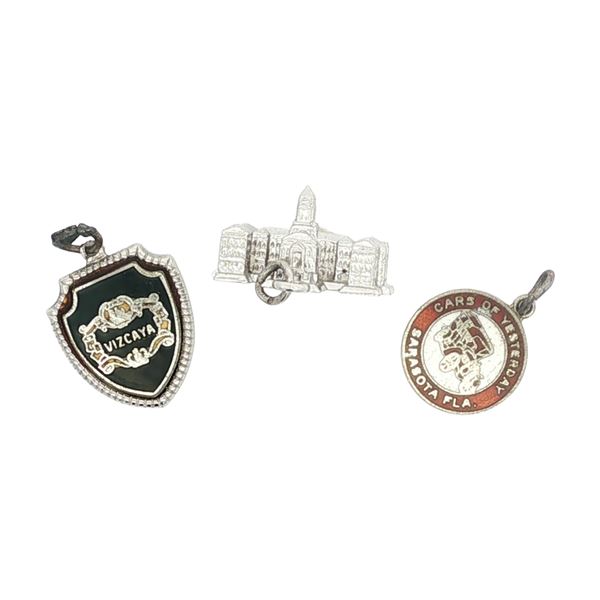 3pc Sterling Silver Florida Charms