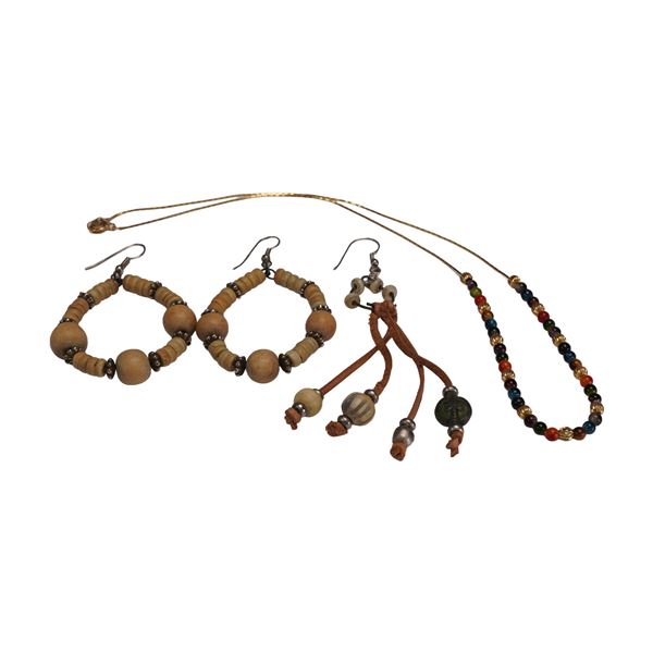 4pc Group of Beaded Costume Jewelry