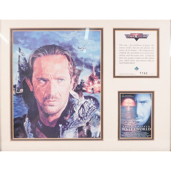 Frank Dingler Framed Movie Lithograph, Waterworld