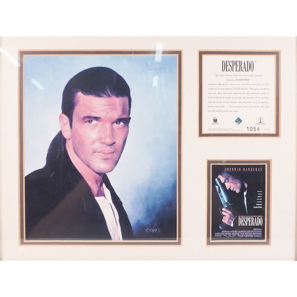 Tom Bates Framed Movie Lithograph, Desperado