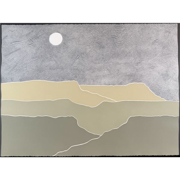 Peter Keefer (1933-) Serigraph, Taos Dusk, Signed