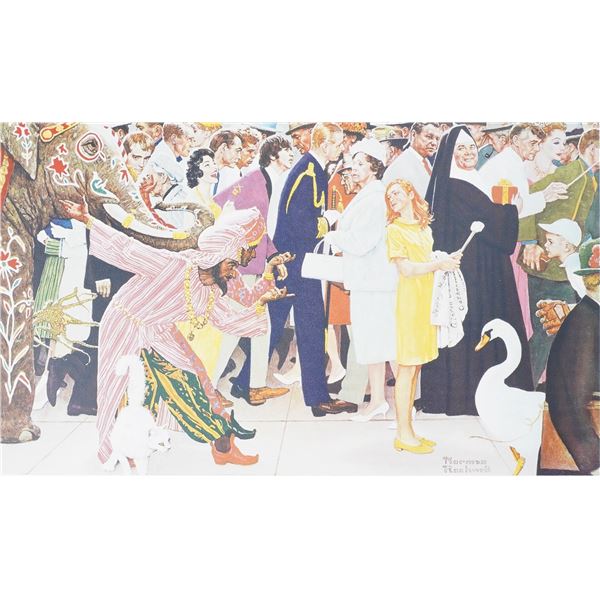 Norman Rockwell Print, Saturday People