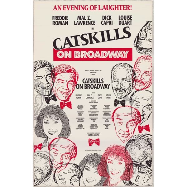 Catskills on Broadway by Fraver, Original Broadway Production Poster, 1991