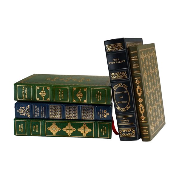 5pc Franklin Library Limited Edition Book Lot, Farrell, James T., et al. (Signed)