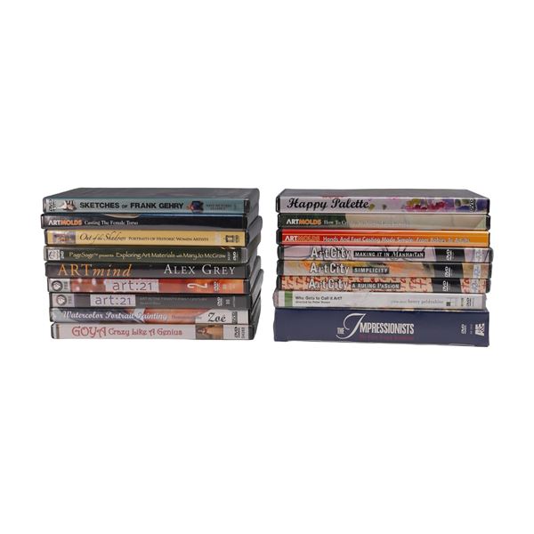 17pc Art Documentary & Instructional DVD Collection