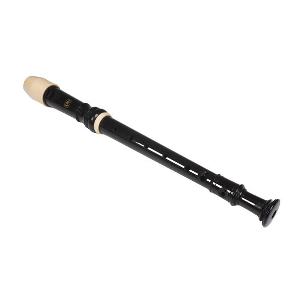 LMI Black Plastic Soprano Recorder with Case