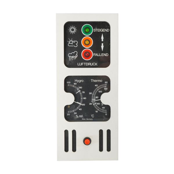 West German Aluminum Weather Station Console
