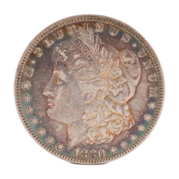 1880 U.S. Morgan Dollar 90% Silver Coin, Circulated
