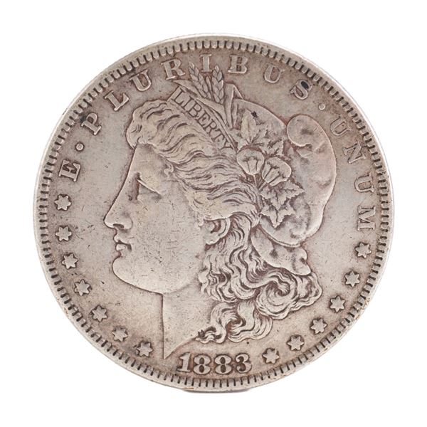 1883 U.S. Morgan Dollar 90% Silver Coin, Circulated
