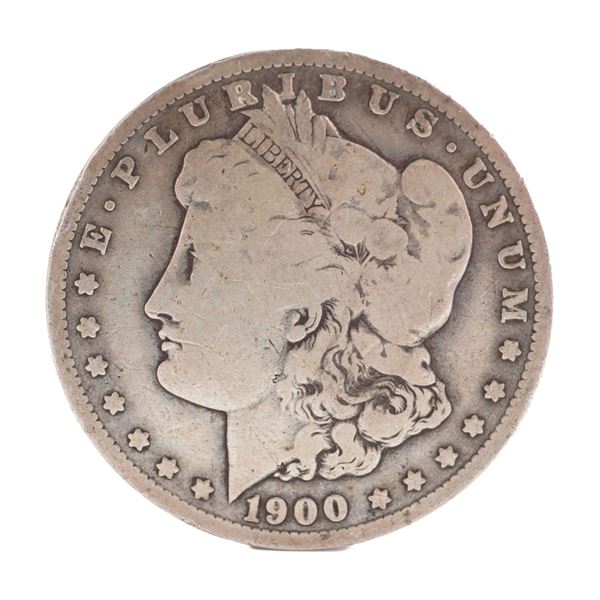 1900 U.S. Morgan Dollar 90% Silver Coin, Circulated