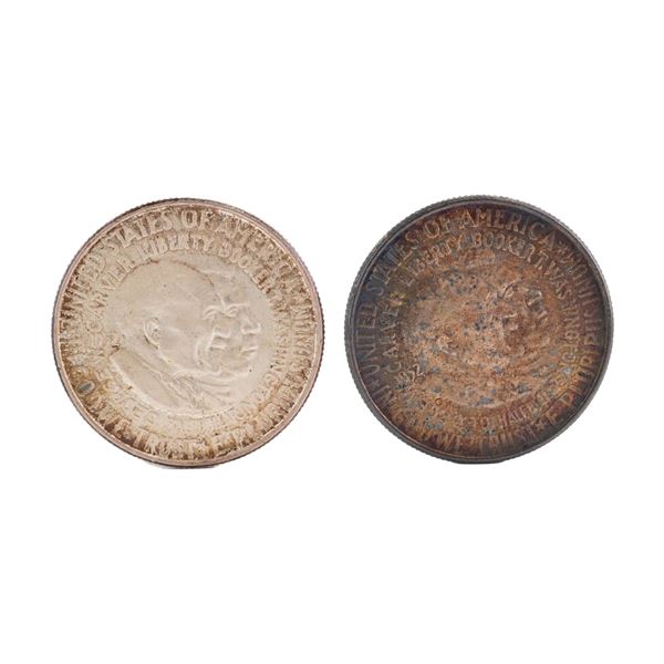 Lot of 2 U.S. 1952 Washington-Carver 90% Silver Half Dollar, Non-Circulated