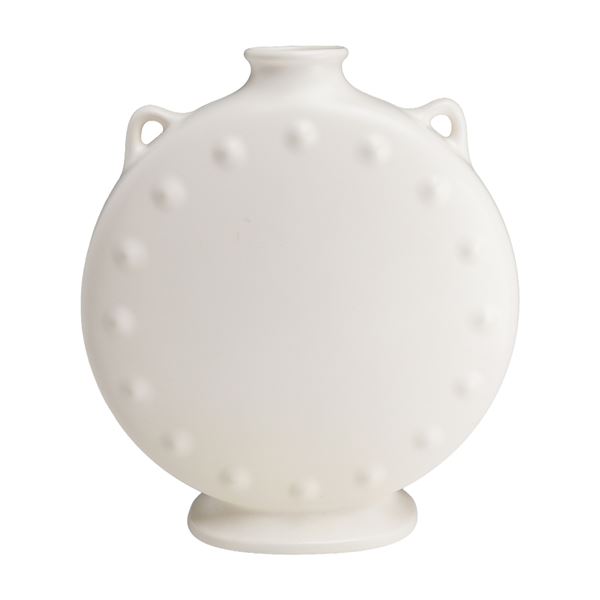 Wedgwood Moonstone Matte Glazed Ceramic Pilgrim Flask Vase