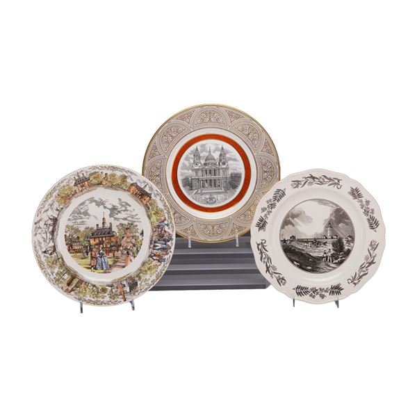 A Trio of Wedgwood Historical Commemorative Plates