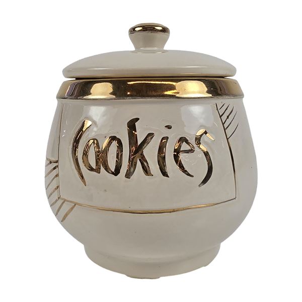 McCoy Ceramic Gilt Gold Cookie Jar