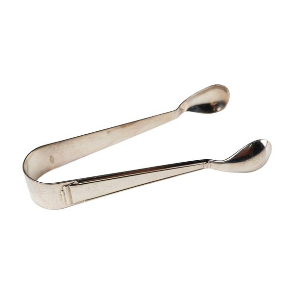 A Pair of Silver Plate Sugar Tongs, Marked R&B