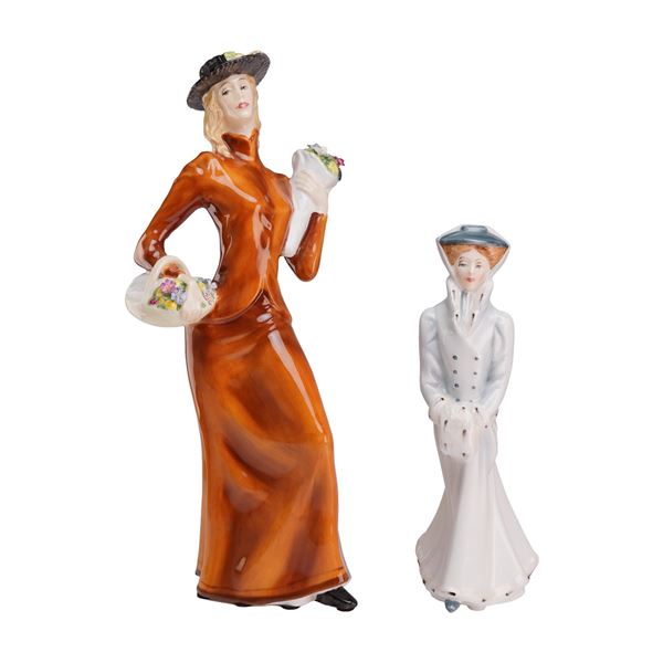 Two Royal Doulton Figurines, Eliza HN 2543 and Sarah in Winter HN3005