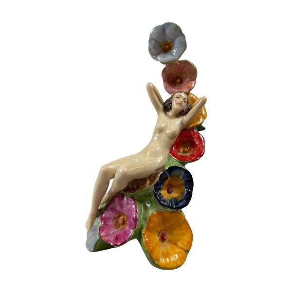 Carlton Ware Hollyhocks Artists Proof by John Michael Figurine