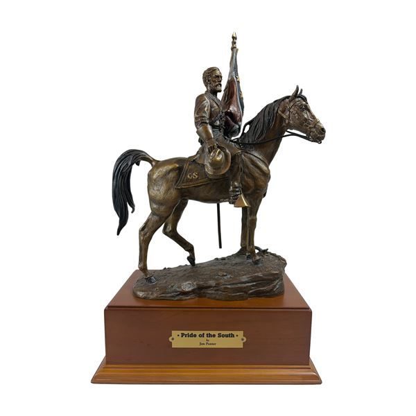 The Franklin Mint by Jim Ponter Bronze Figurine on Base, Pride of the South