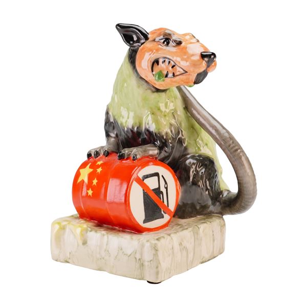 Kevin Francis World Polluters China Banksy Toxic Rat Figurine by Victoria Bourne