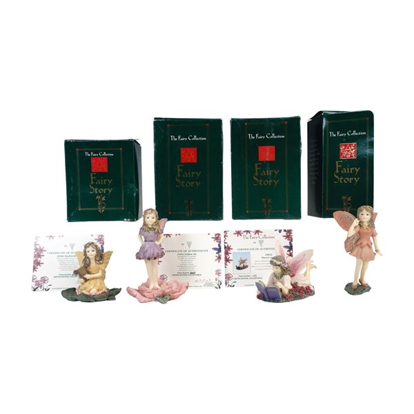 4pc Dezine The Fairy Collection Figurines, with Boxes