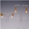 Image 2 : 2 Pair Rhinestone and Faux Pearl Earrings