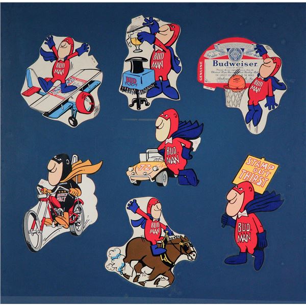 Budweiser Bud Man Vintage Advertising Collage with Cutouts