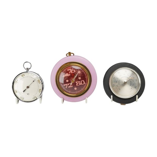 Trio of Vintage Meteorological Instruments and Barometers