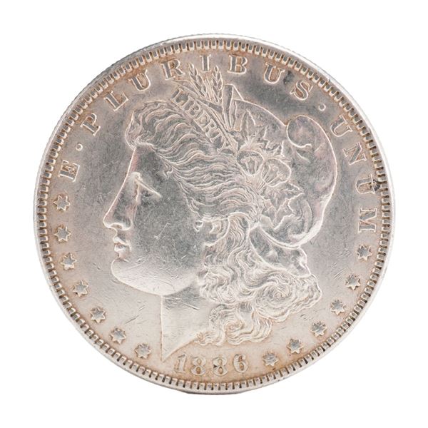 1886 U.S. Morgan Dollar 90% Silver Coin, Circulated