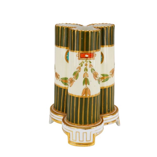 Wedgwood Bone China Neoclassical Trefoil Form Vase