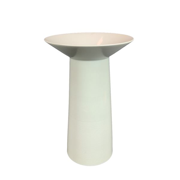 Wedgwood Paul Costelloe Ribbed Flared Trumpet Ceramic Vase