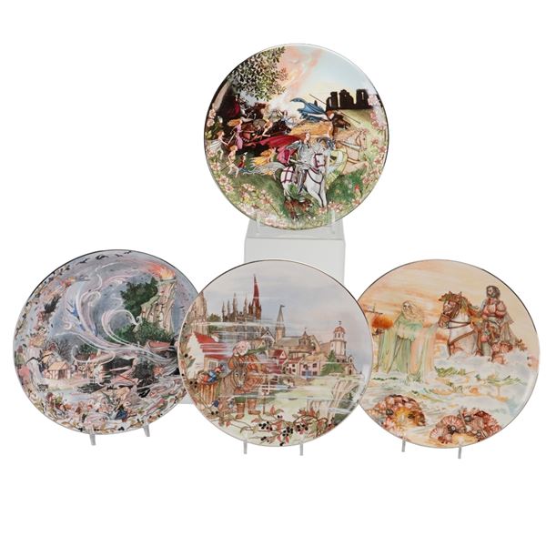 Set of Wedgwood Bone China English Folklore Collector Plates by Jenny Rhodes