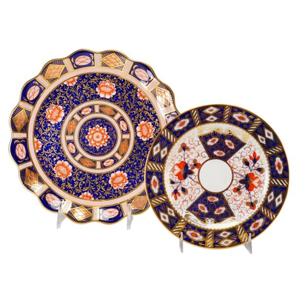 Two Wedgwood Imari Style Porcelain Plates from The Rubin Collection