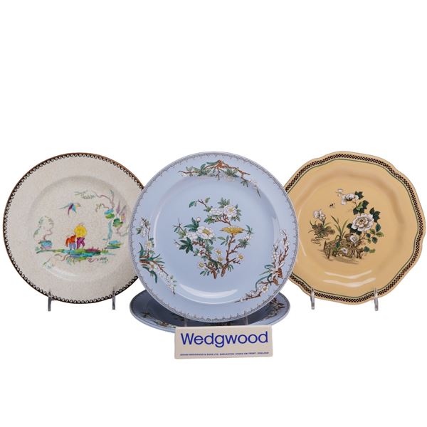 A Collection of Five Wedgwood Ceramic Items Including Four Plates and a Display Plaque